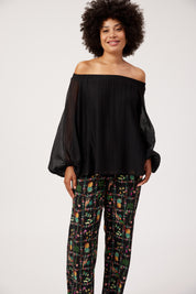 Kenya Off Shoulder Top - Black