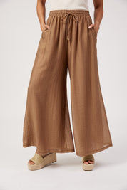 Kenya Palazzo Pant - Wheat