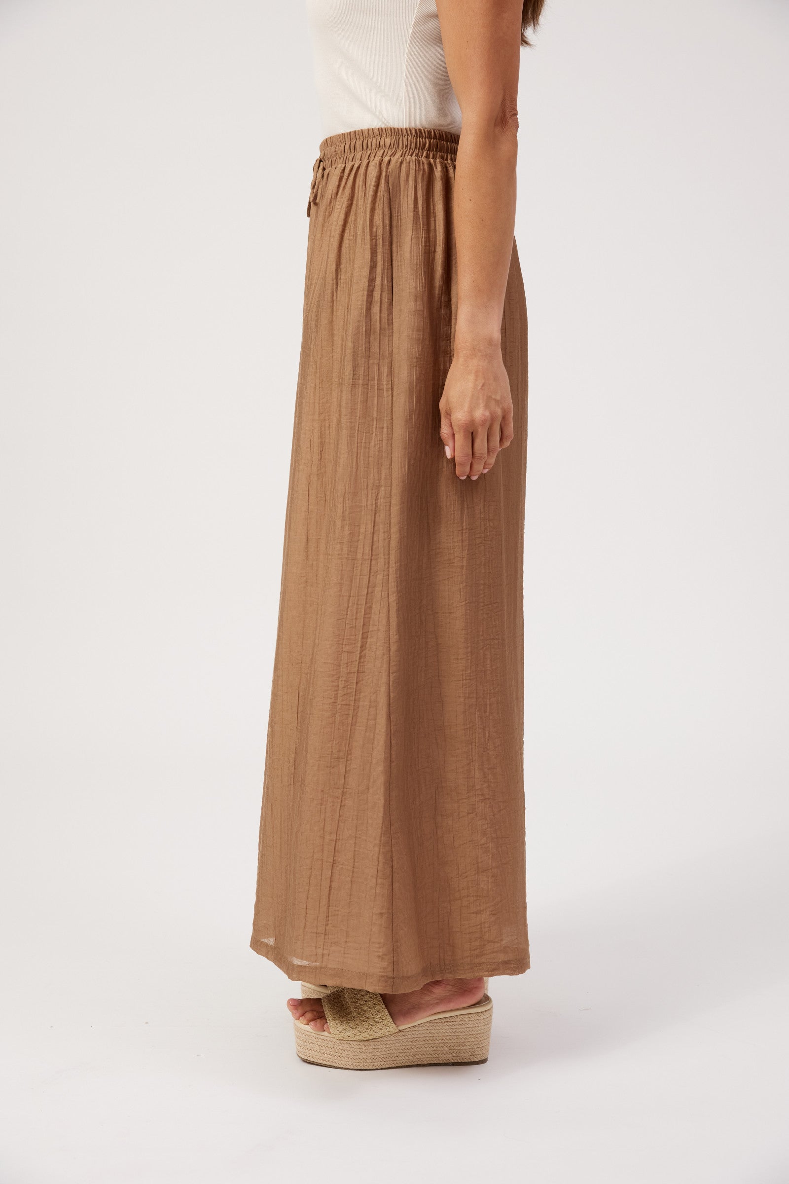 Kenya Palazzo Pant - Wheat
