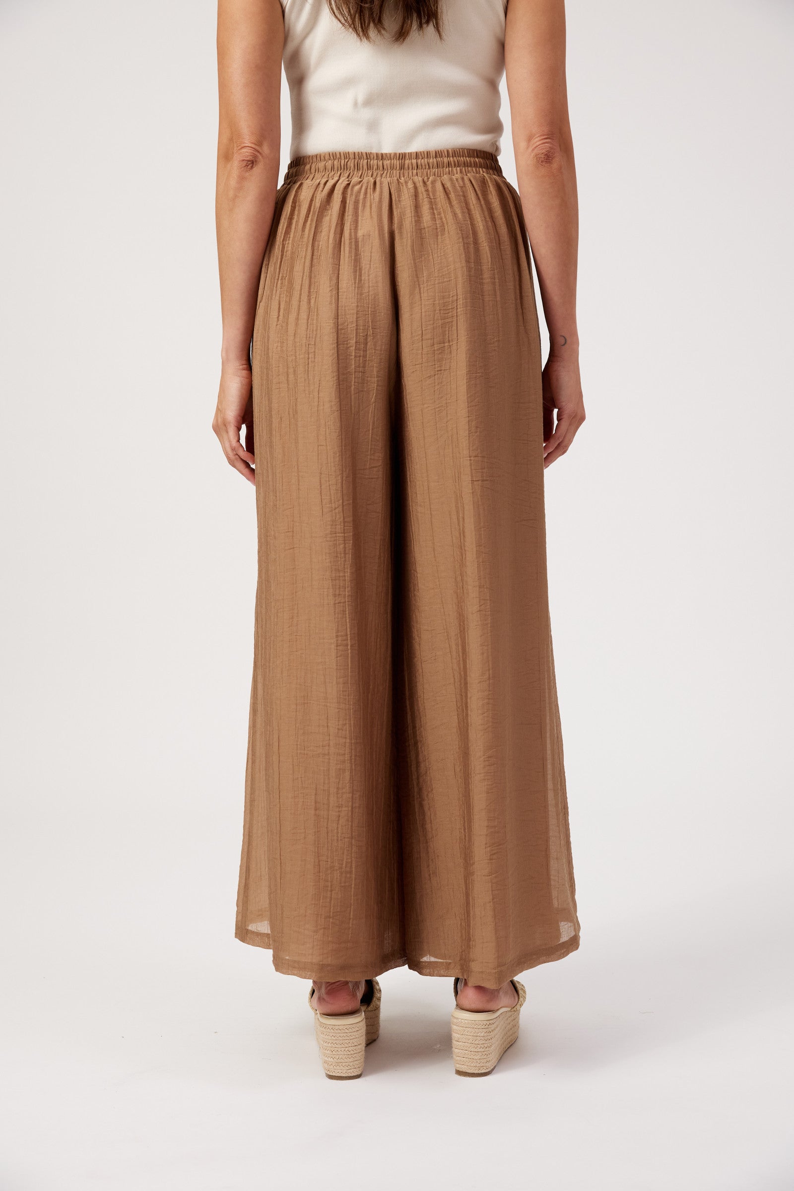 Kenya Palazzo Pant - Wheat
