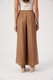 Kenya Palazzo Pant - Wheat