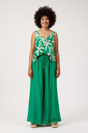 Kenya Palazzo Pant - Green
