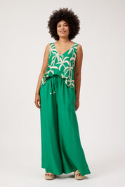Kenya Palazzo Pant - Green