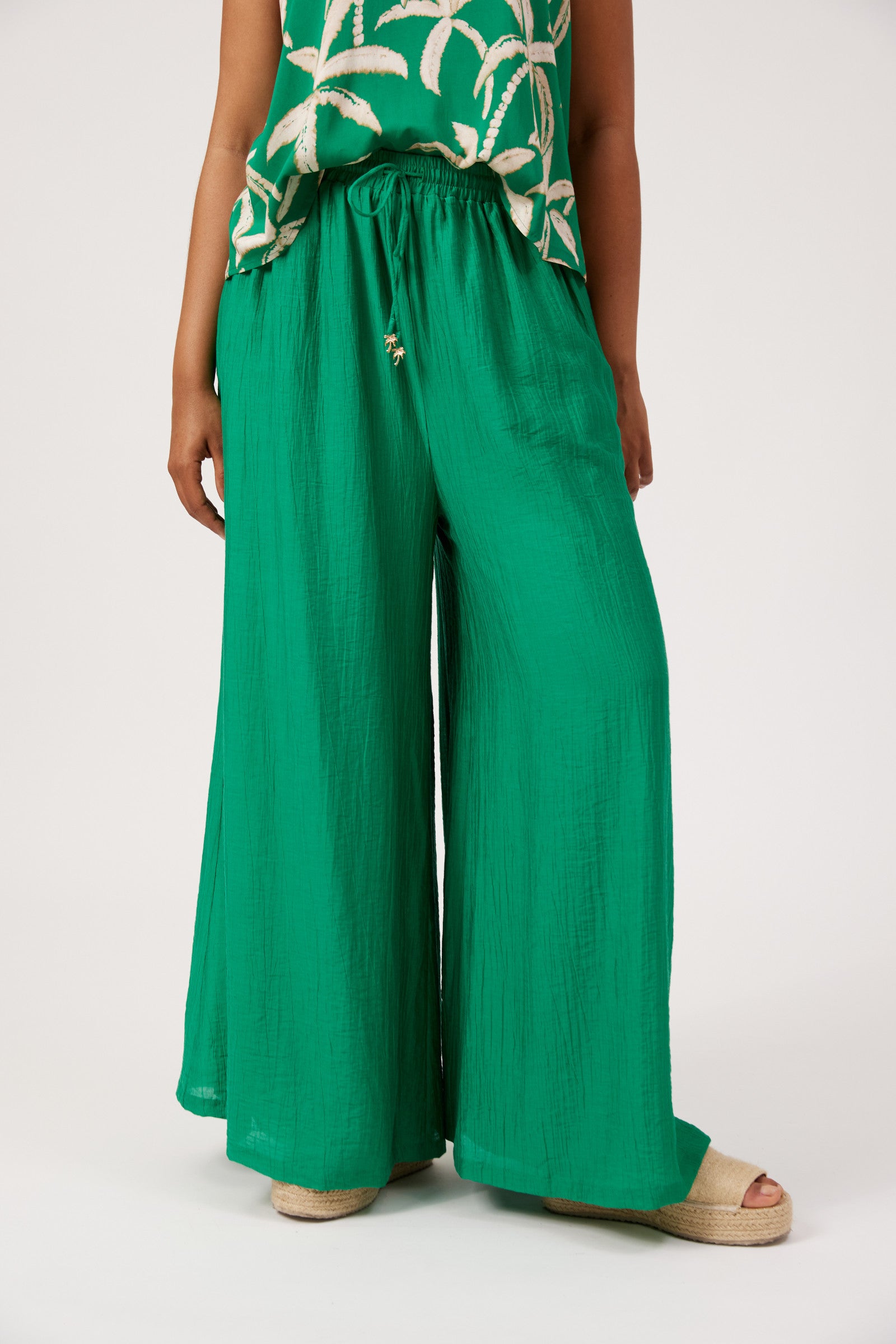 Kenya Palazzo Pant - Green
