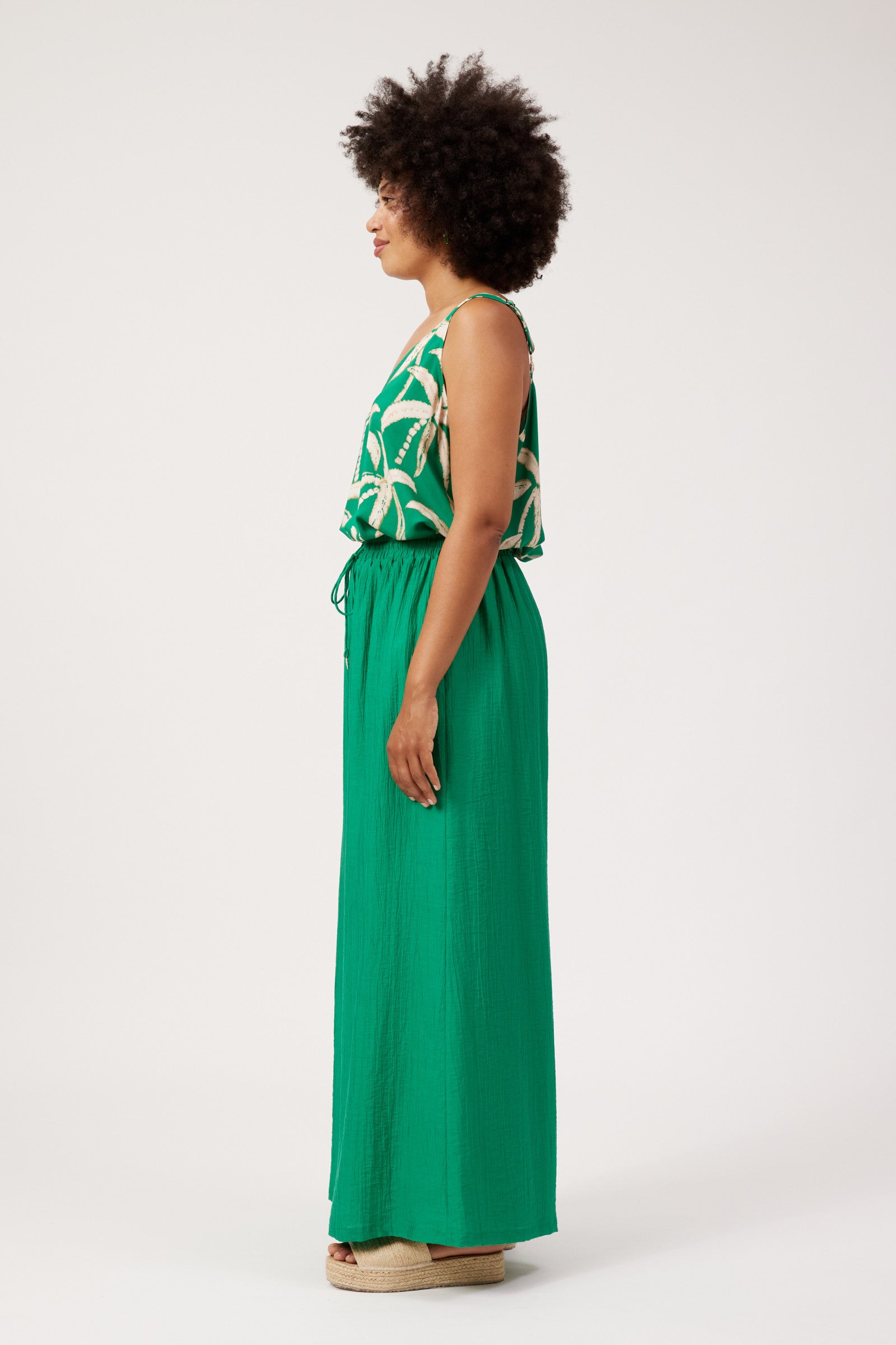 Kenya Palazzo Pant - Green