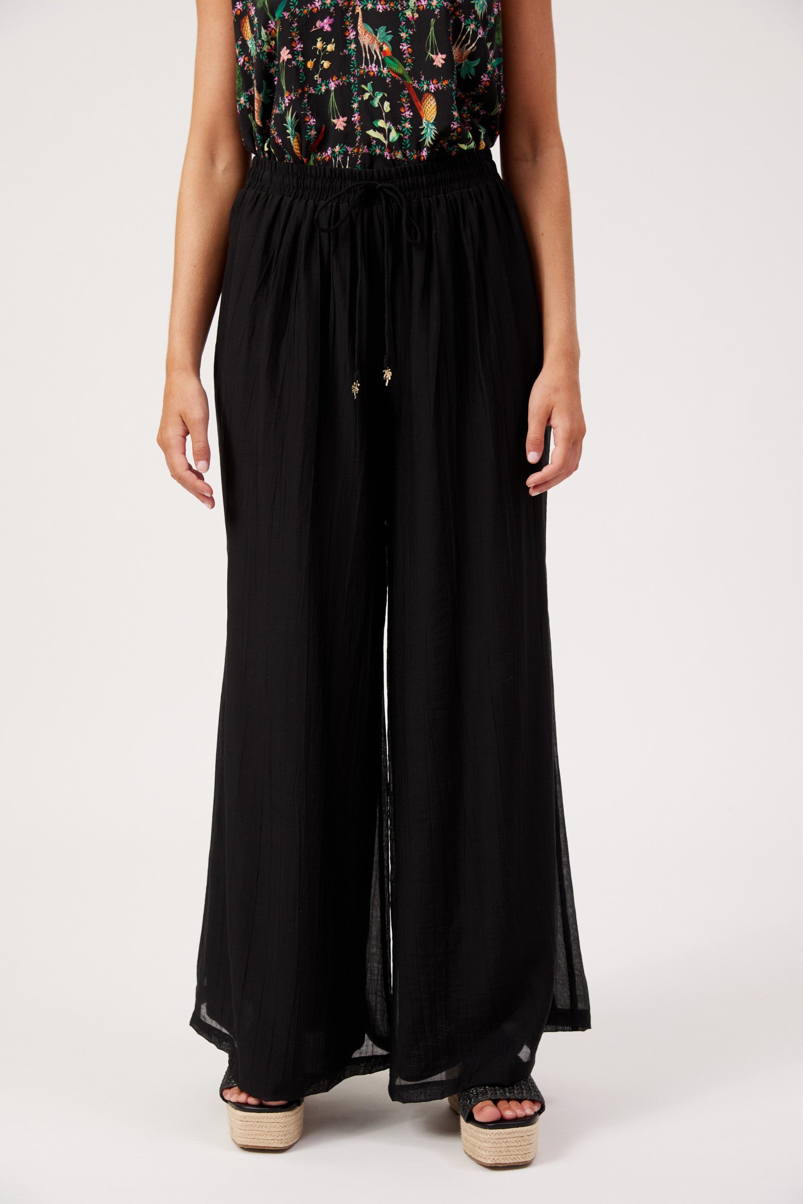 Kenya Palazzo Pant - Black