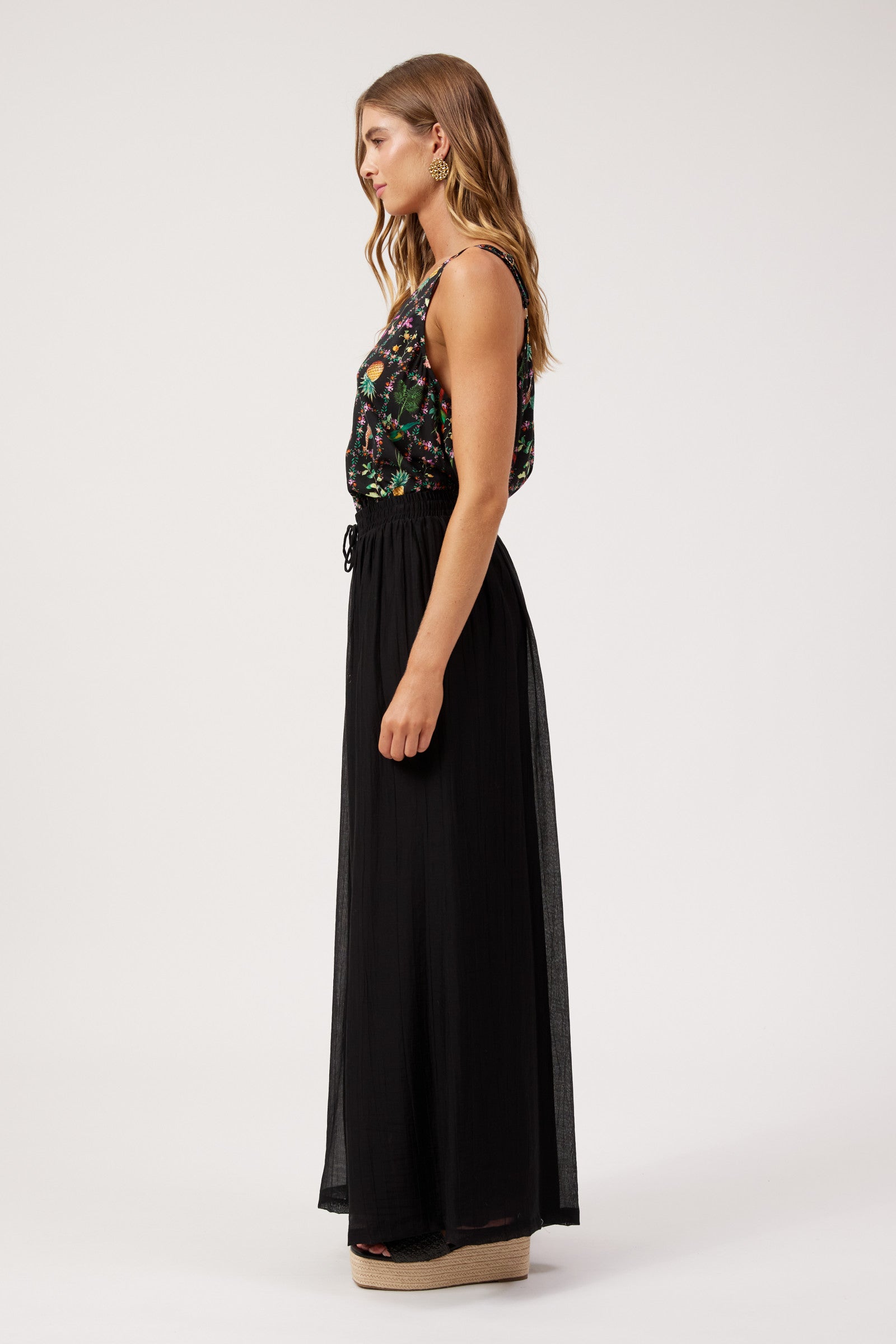 Kenya Palazzo Pant - Black