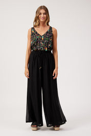 Kenya Palazzo Pant - Black