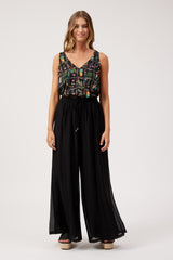 Kenya Palazzo Pant - Black