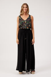 Kenya Palazzo Pant - Black