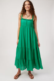 Kenya Tiered Maxi Dress - Green
