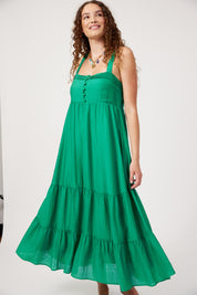 Kenya Tiered Maxi Dress - Green