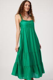 Kenya Tiered Maxi Dress - Green
