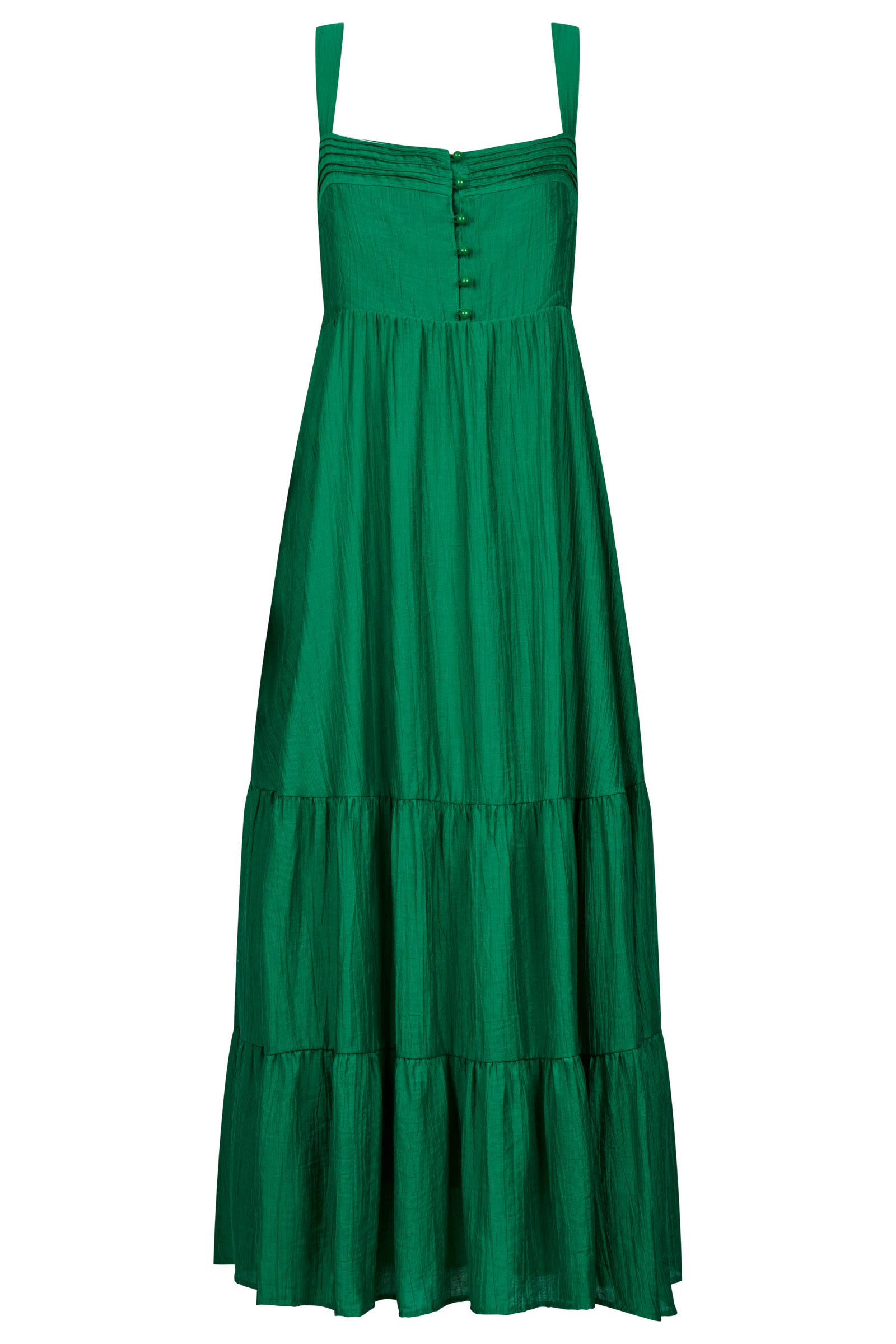Kenya Tiered Maxi Dress - Green