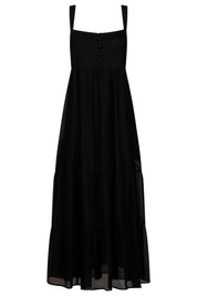 Kenya Tiered Maxi Dress - Black