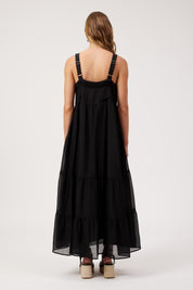 Kenya Tiered Maxi Dress - Black