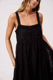 Kenya Tiered Maxi Dress - Black