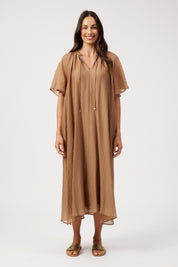 Kenya Midi Dress - Wheat