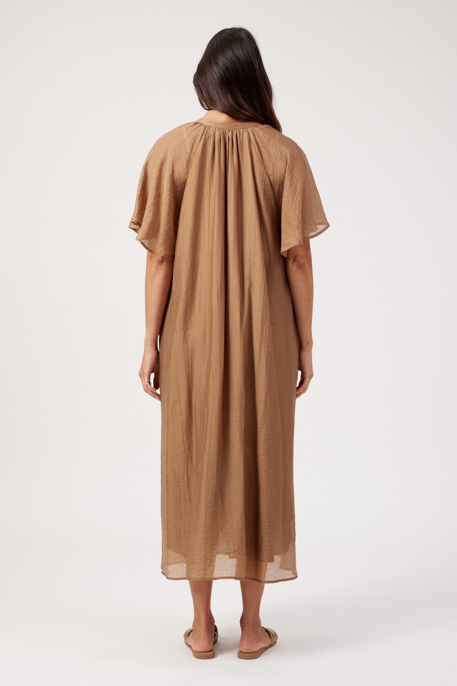 Kenya Midi Dress - Wheat
