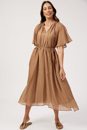 Kenya Midi Dress - Wheat