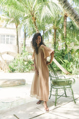 Kenya Midi Dress - Wheat