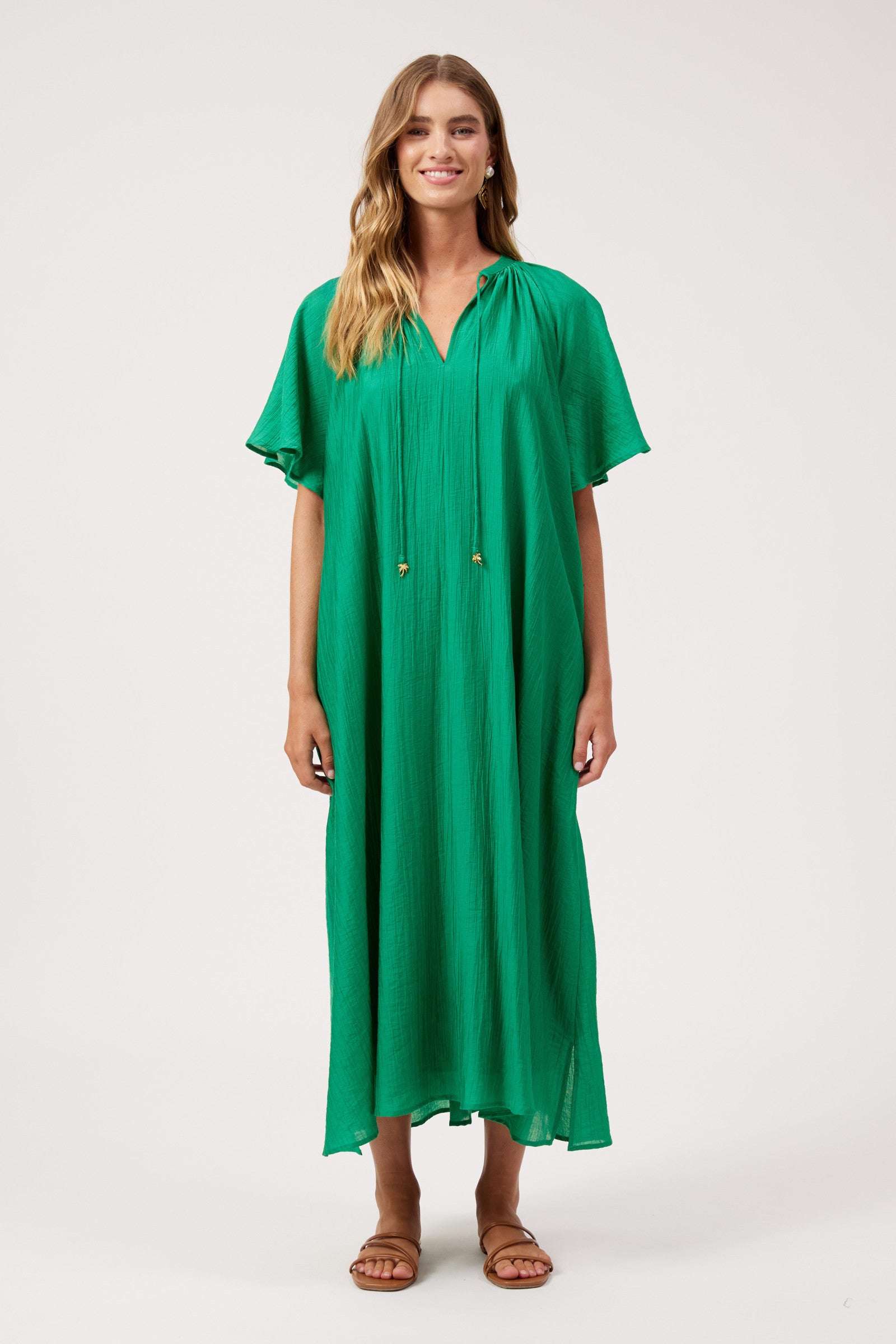 Kenya Midi Dress - Green