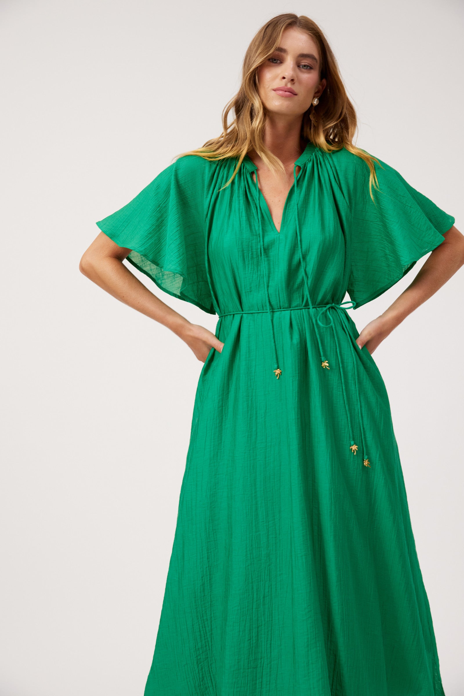 Kenya Midi Dress - Green