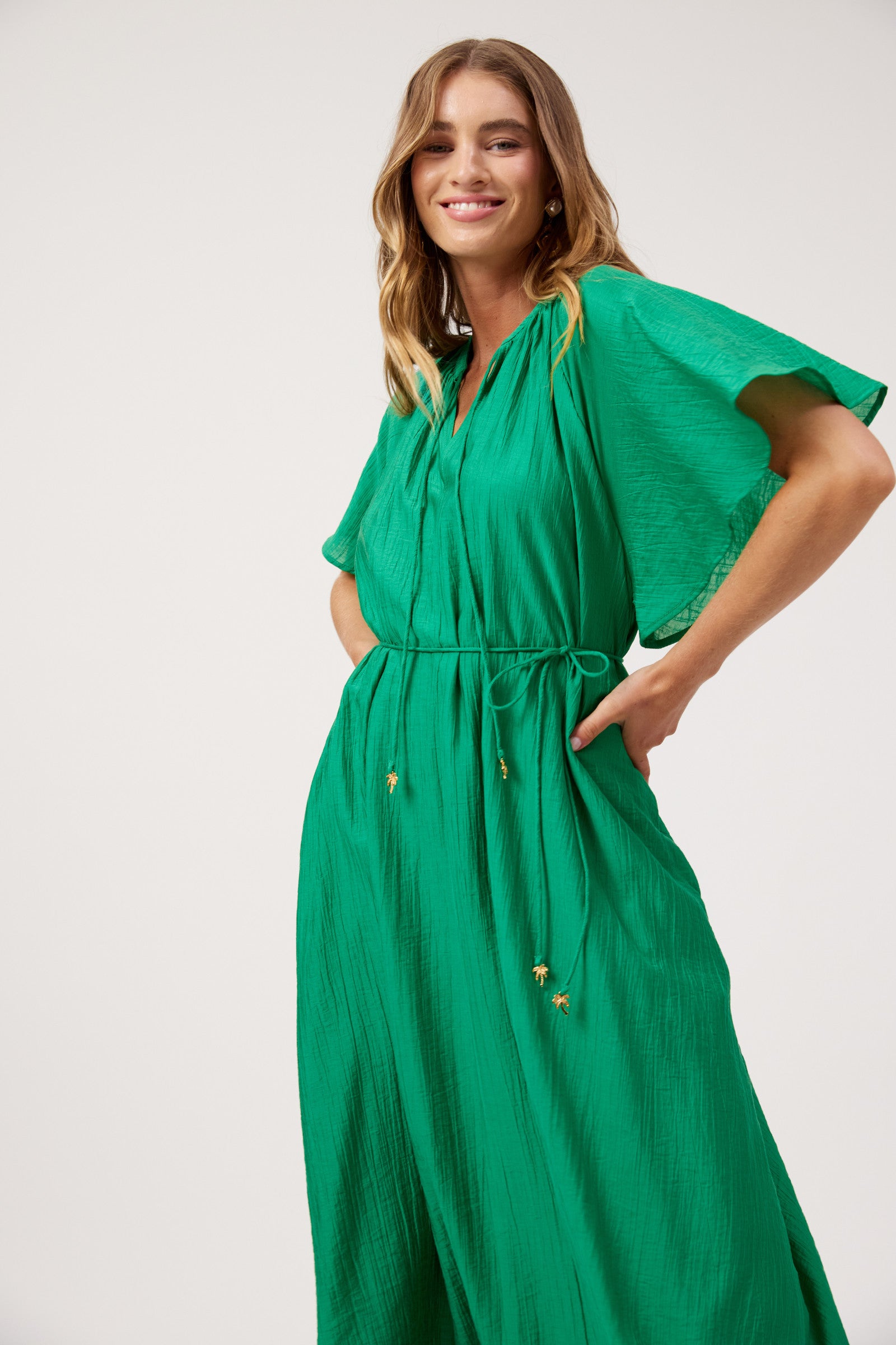 Kenya Midi Dress - Green
