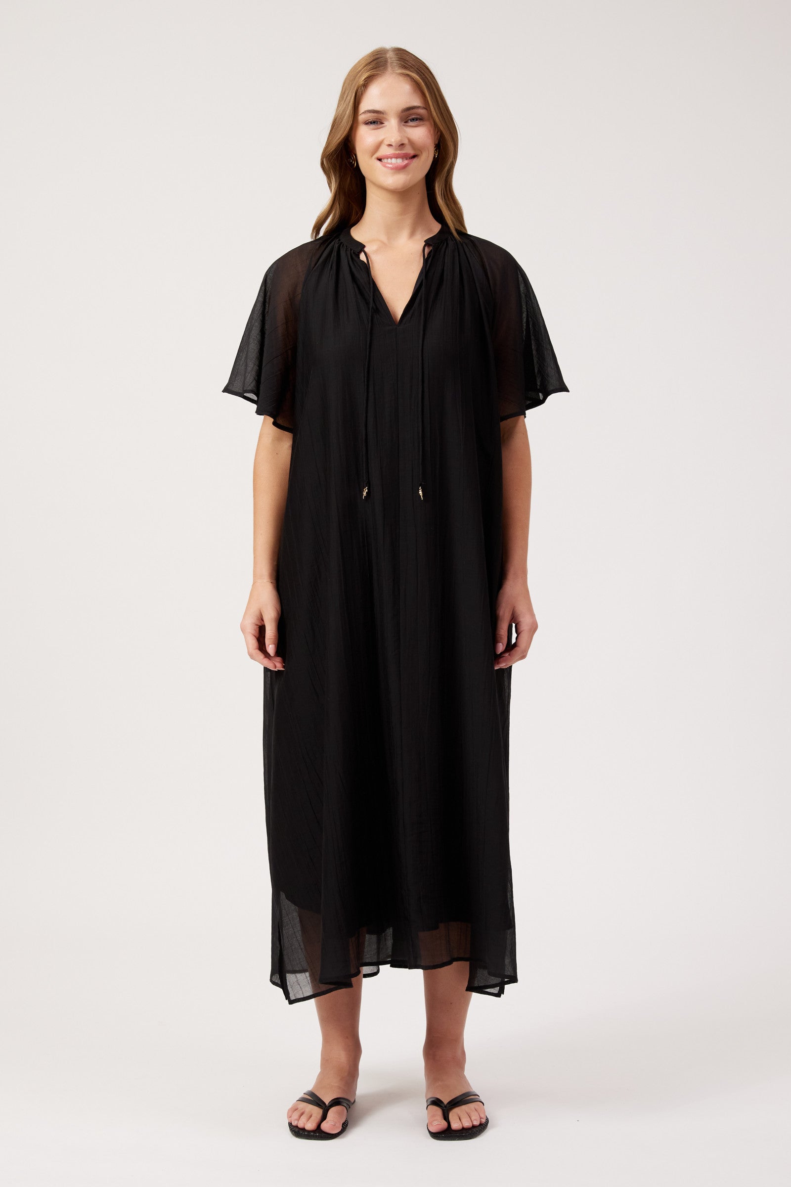 Kenya Midi Dress - Black