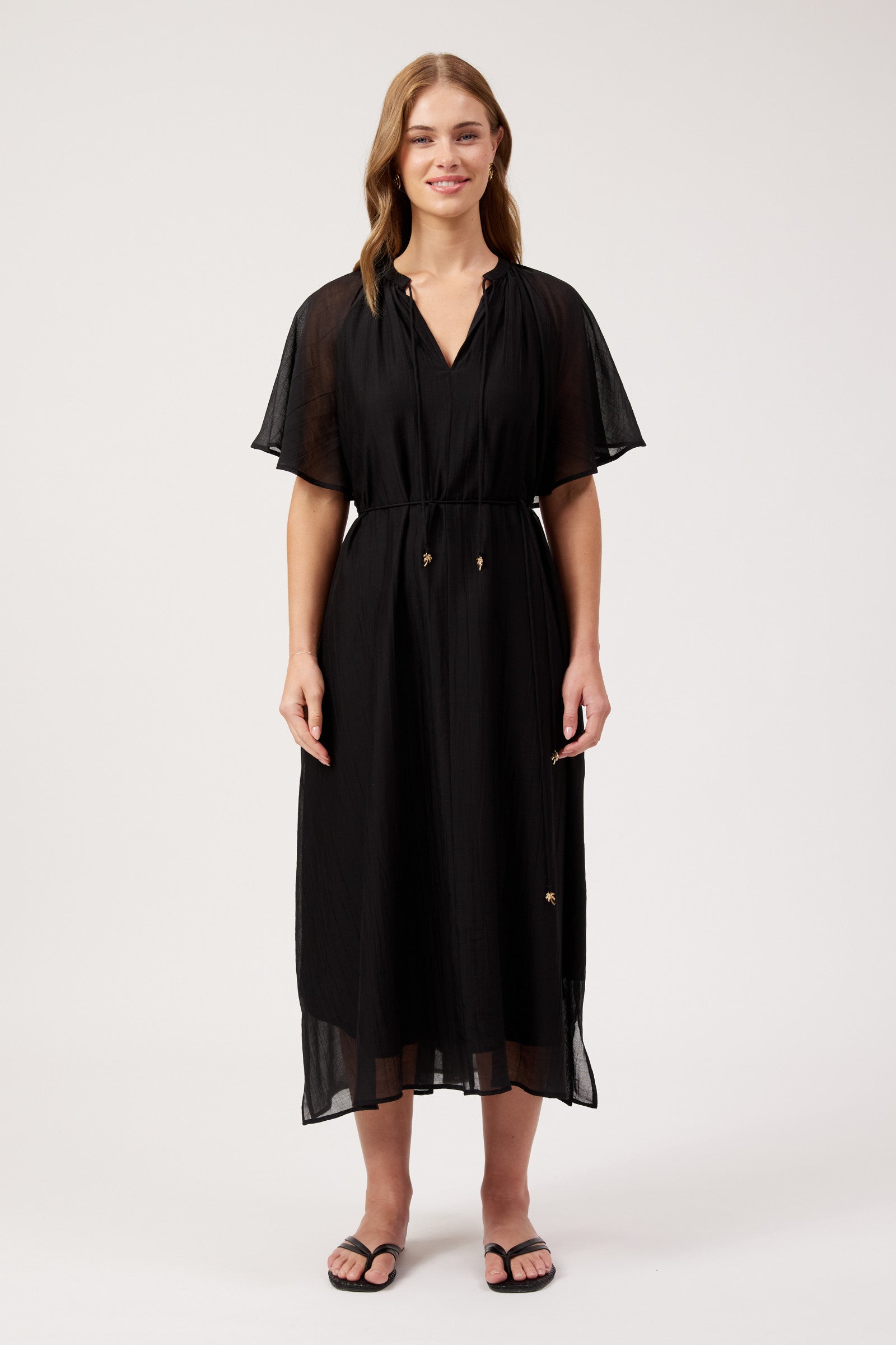 Kenya Midi Dress - Black