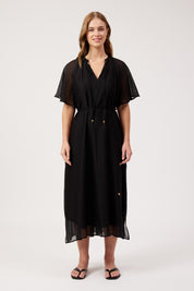 Kenya Midi Dress - Black