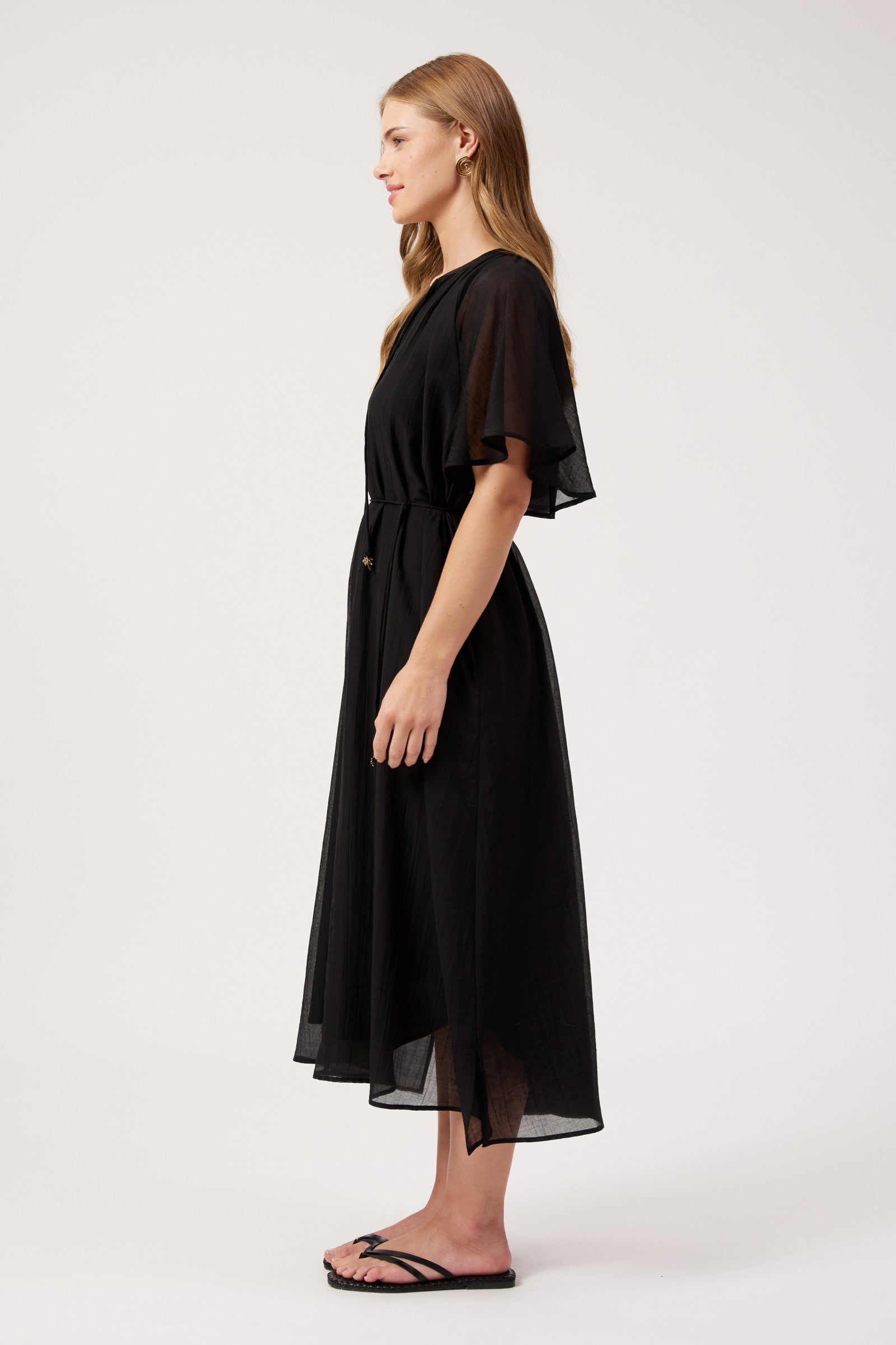 Kenya Midi Dress - Black