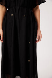 Kenya Midi Dress - Black