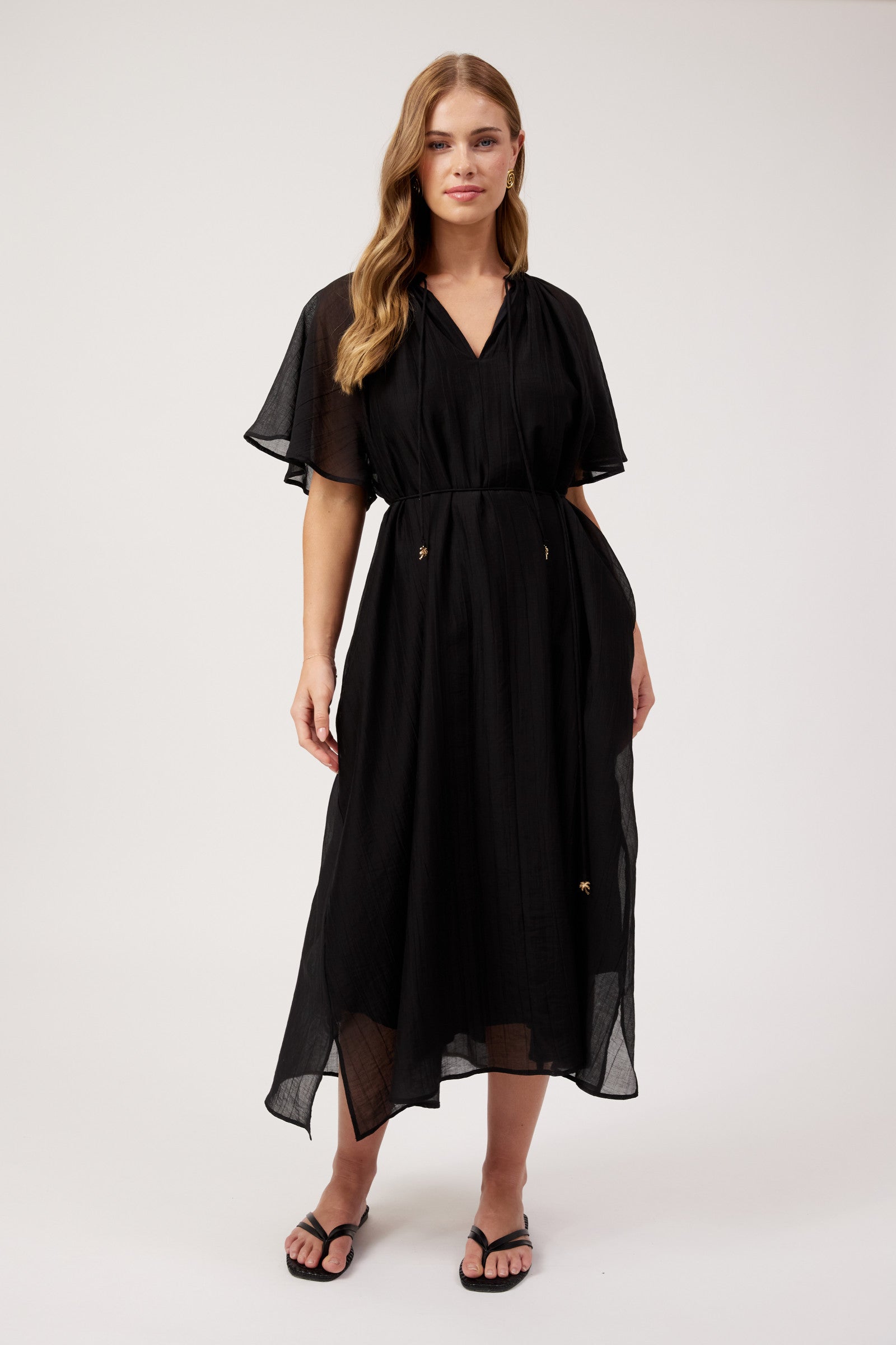 Kenya Midi Dress - Black