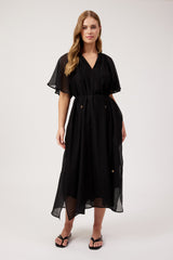 Kenya Midi Dress - Black