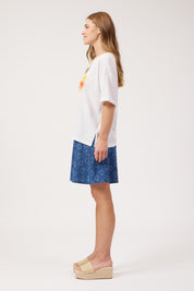 Mykonos Graphic Tshirt - White Amor
