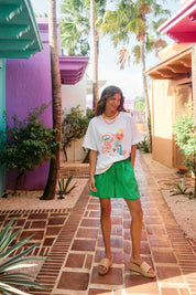Mykonos Graphic Tshirt - White Amor