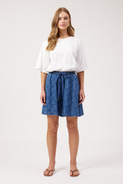 Sicily Heart Denim Short - Indigo