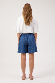 Sicily Heart Denim Short - Indigo