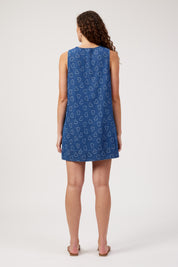 Sicily Heart Denim Dress - Indigo