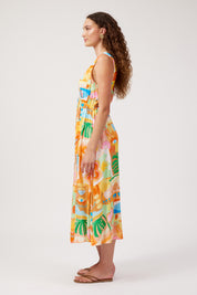 Mykonos Tie Midi Dress - Mati