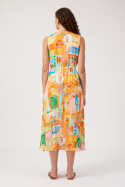 Mykonos Tie Midi Dress - Mati
