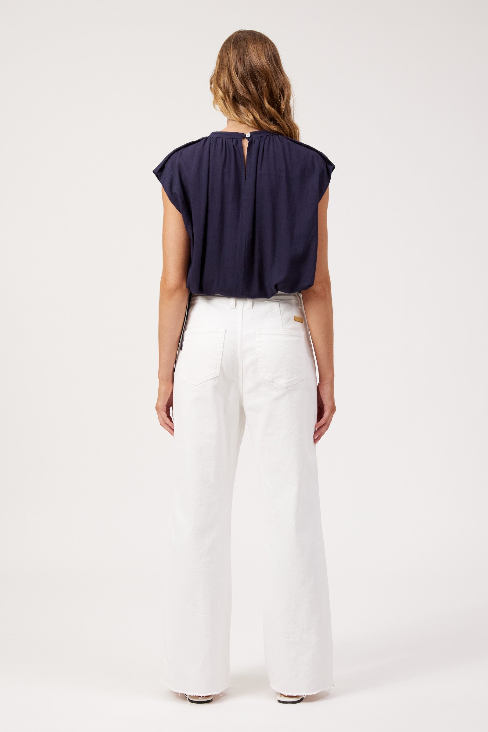 Positano Top - Navy