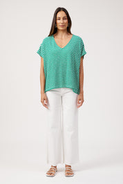 Tropea Stripe Tshirt - Green