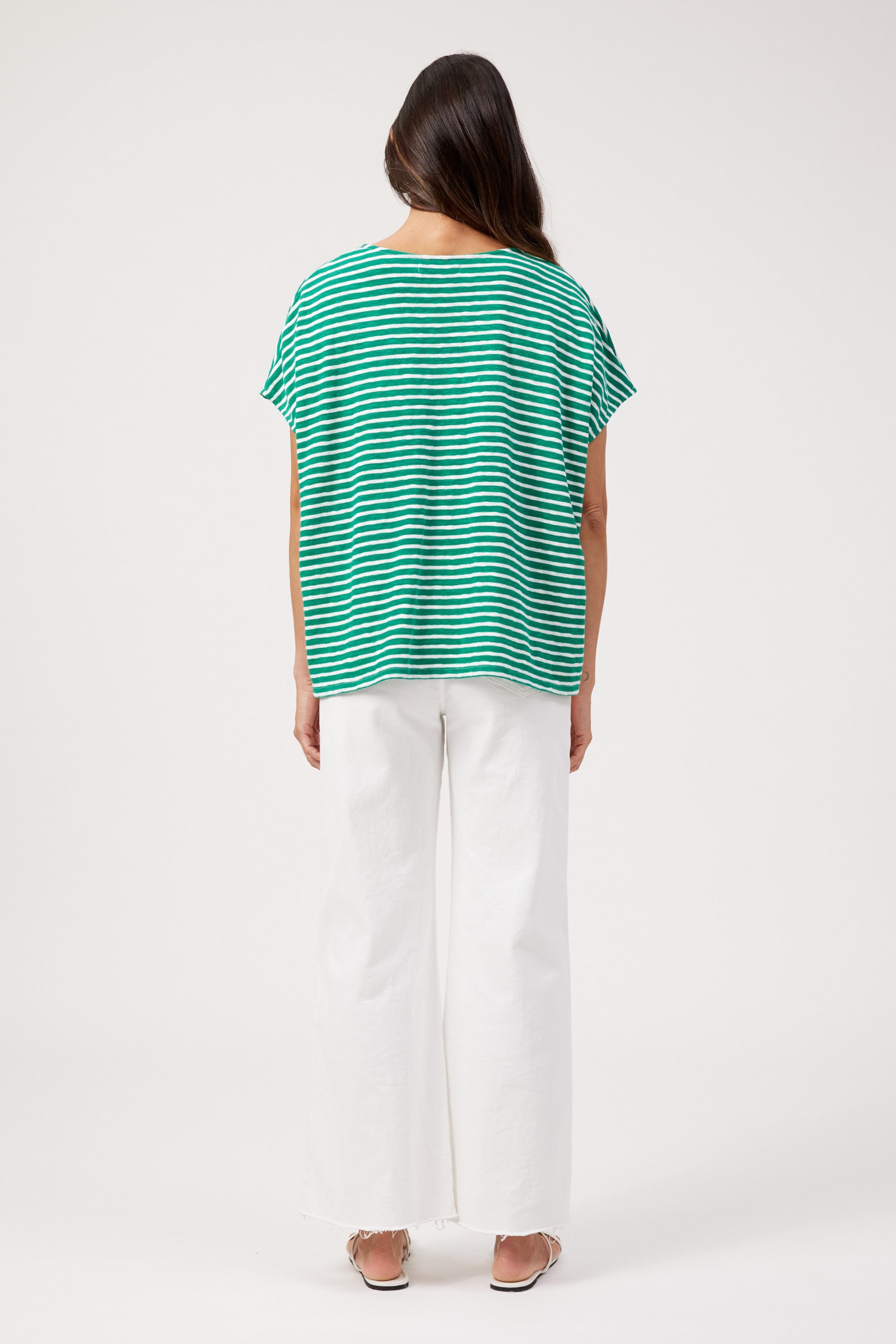 Tropea Stripe Tshirt - Green