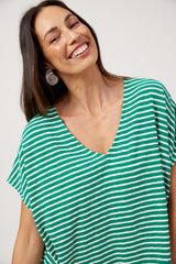 Tropea Stripe Tshirt - Green