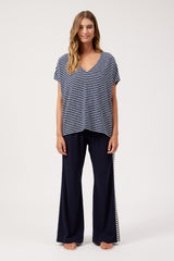 Tropea Stripe Tshirt - Navy