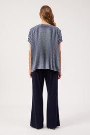 Tropea Stripe Tshirt - Navy