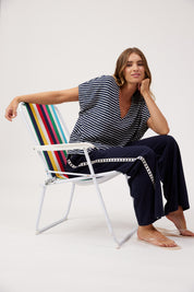 Tropea Stripe Tshirt - Navy