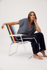 Tropea Stripe Tshirt - Navy